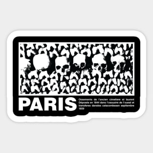 Paris catacombs Sticker